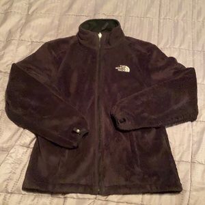 Used The North Face full zip fleece jacket size small